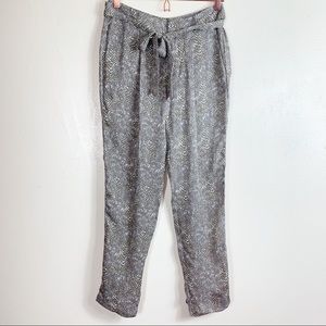 Joie silk reptile print pants